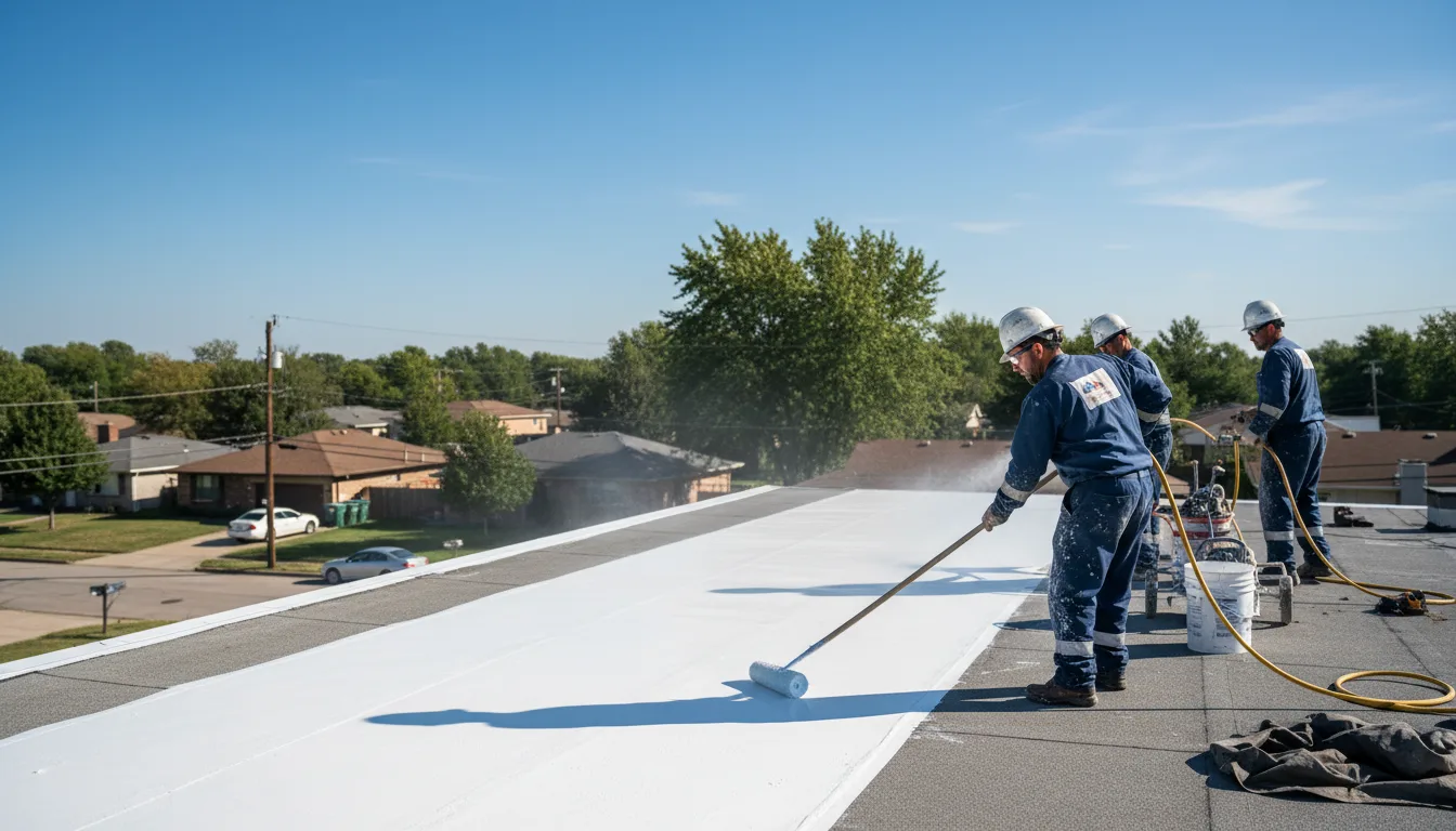 Commercial roof coating in Bridgeville, CA near me